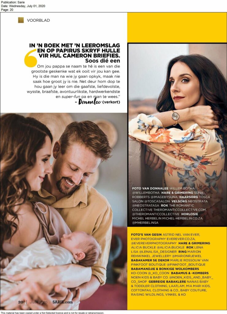 Read more about the article Sarie – Voorblad
